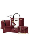 Hand Bag 5 Piece Set  High Quality Cynthetic Leather