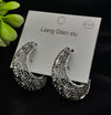 Imported Exquisite Antique-style Crescent Hoop Earrings For Girls & Women