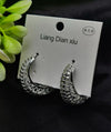 Imported Exquisite Antique-style Crescent Hoop Earrings For Girls & Women