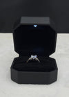 Ring With Box Diamond Shape Luxury Quality Adjustable